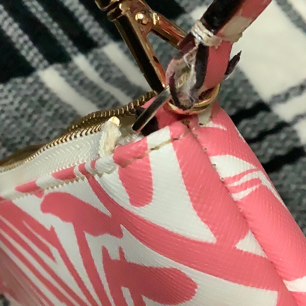 🔴 Kate spade pink & white tropical print wristlet - Picture 14 of 14